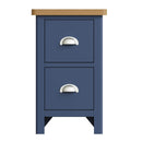 Aldeburgh Blue Bedside Table with 2 Drawers