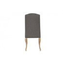 Pair of Luxury Chair with Studs and Carved Legs - Dark Grey
