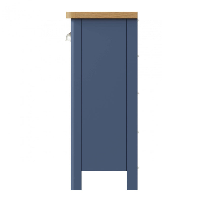 Aldeburgh Blue Storage Cabinet Unit 3 Drawer 6 Basket 110 x 30 x 75 cm