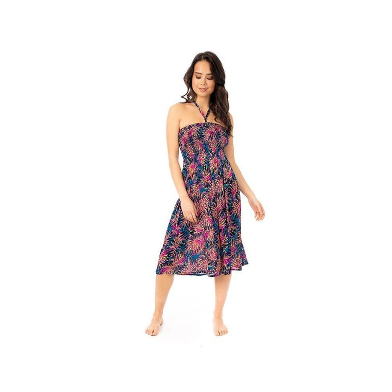 Womens 3 in 1 Multi Printed Summer Dress