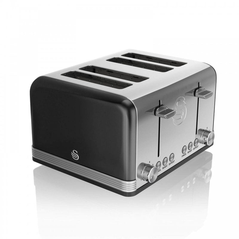 Swan Retro 2 Slice Toaster - Black