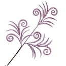 Spiral Glitter Stem Pick Christmas Decoration - Pink