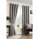 Twilight Eyelet Curtains - Blackout - Grey