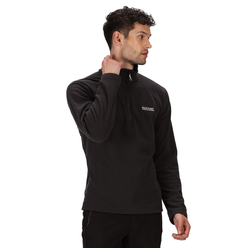 Regatta Kenger Half Zip Mid Weight Honeycomb Fleece - Ash Grey