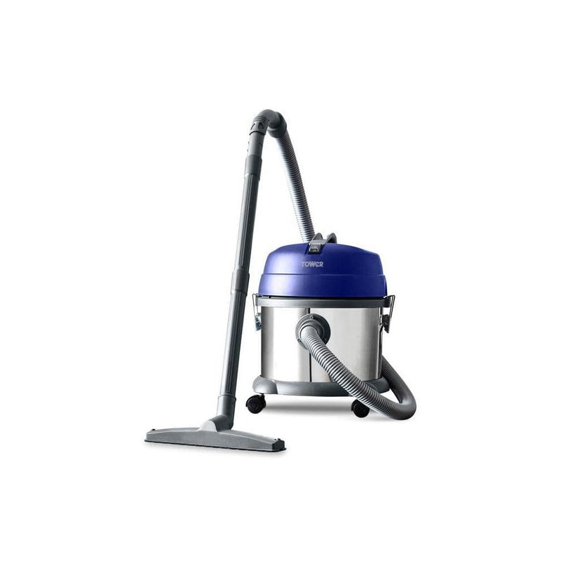 Tower 15L Stainless Steel Wet And Dry Cylinder Vacuum Cleaner