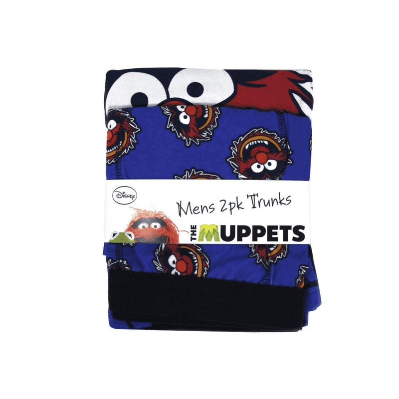 Disney Mens Novelty The Muppets 2 Pack Trunks