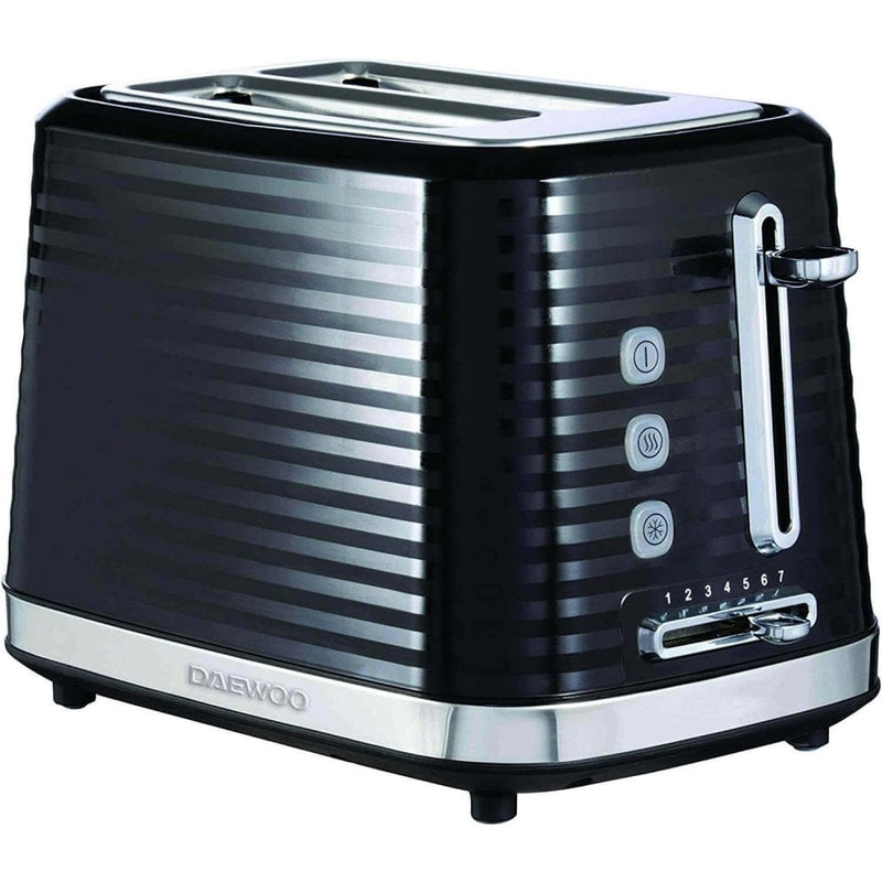 Daewoo Hive 2 Slice Plastic Toaster - Black