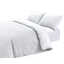 Seersucker Duvet Set - White