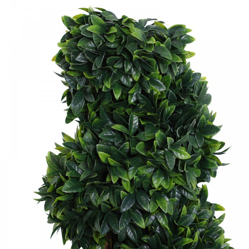 Outsunny Set of 2 Artificial Boxwood Spiral Plant Tree's - Green