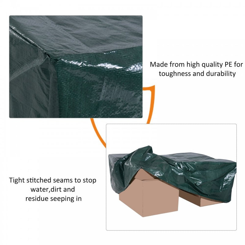 Outsunny Heavy Duty Furniture Cover -Green
