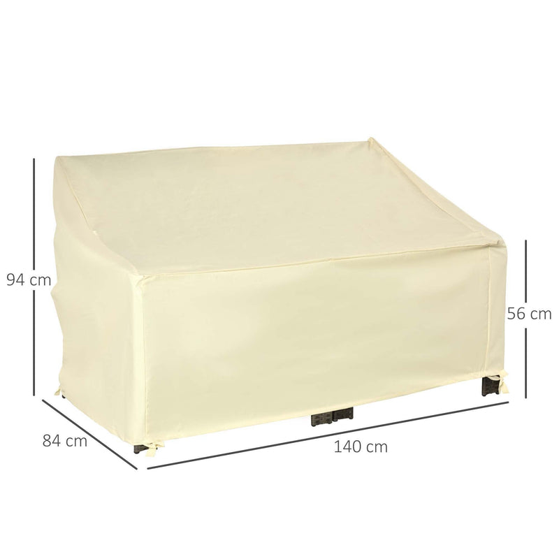 Outsunny Outdoor 2 Seater Waterproof Furniture Cover - Beige