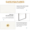 Outsunny Metal Frame Garden Gazebo Black/ Cream