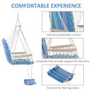 Outsunny Hanging Hammock Swing Chair - Multi Colour