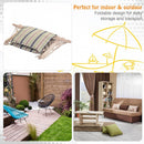 Outsunny Hanging Rope Frame Hammock Chair - Multi Colour Grey/Green
