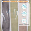 Outsunny Hanging Rope Frame Hammock Chair - Multi Colour Grey/Green