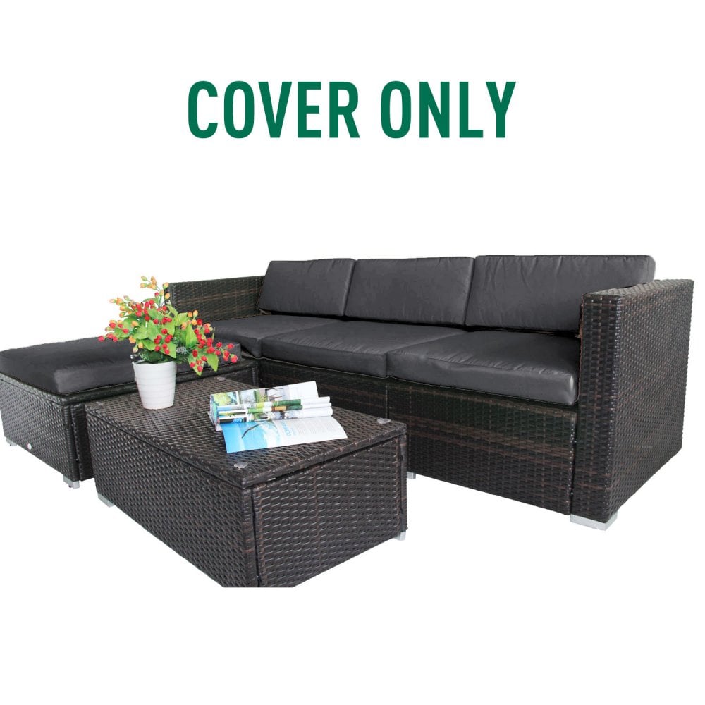 Outsunny Seat Cushion Cover Replacement Set Grey