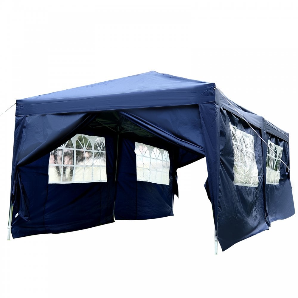 party tent 3 x 6 Outsunny 3 x 6m Garden Pop Up Gazebo Height Adjustable Marquee Party T