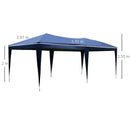 Outsunny 3 x 6m Garden Pop Up Gazebo Height Adjustable Marquee Party Tent Wedding Water Resistant Awning Canopy With free Storage Bag Blue 671 global ratings