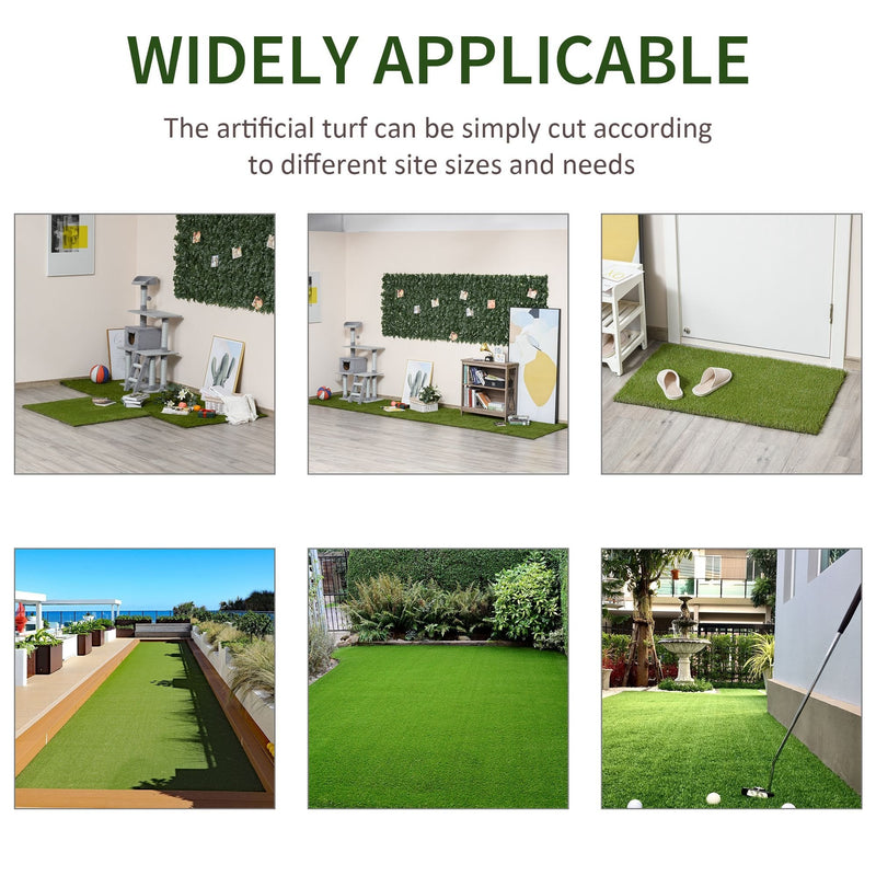 4 m x 1 m Non-toxic Artificial Grass Turf - 20mm Pile Height
