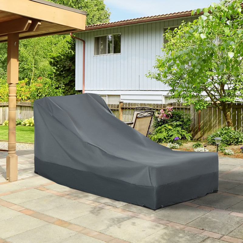 Outsunny Water Resistant Rattan Furniture Cover -  Grey