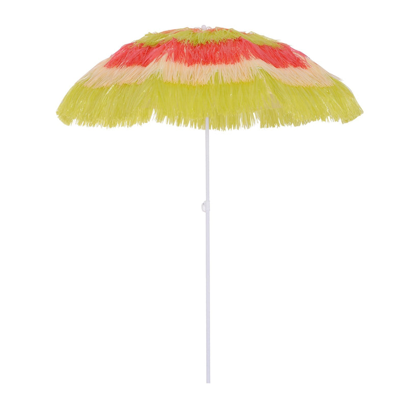 Oasis Hawaiian Style Garden Umbrella Parasol with Tilt - Multi Colour