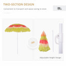 Oasis Hawaiian Style Garden Umbrella Parasol with Tilt - Multi Colour