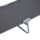 Outsunny Sun lounge With Sun Shade - Grey