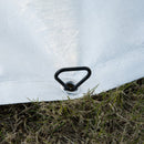 Outsunny 8m x 4m Garden Gazebo Marquee Party Tent Wedding Portable Garage Carport Event shelter Car Canopy Outdoor Heavy Duty Steel Frame Waterproof Rot Resistant