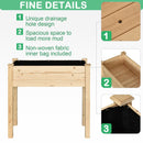 Outsunny Fir Wood Raised Rectangular Plant Stand 86 L X 46 W X 76 H Cm