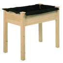 Outsunny Fir Wood Raised Rectangular Plant Stand 86 L X 46 W X 76 H Cm