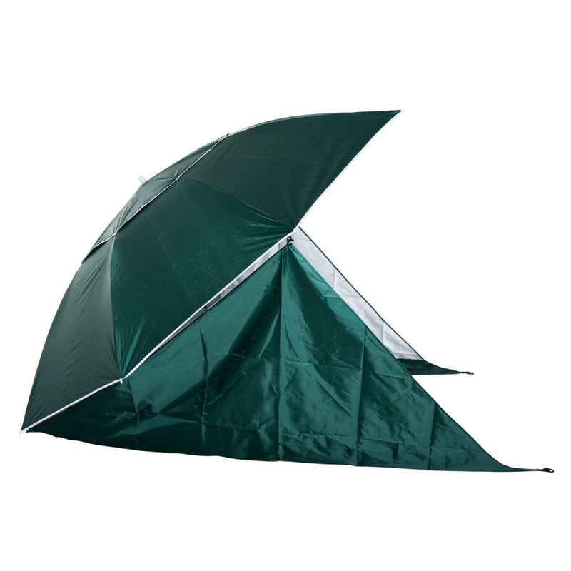 Outsunny  Beach Canopy Parasol with Side Panels  2 m- Green