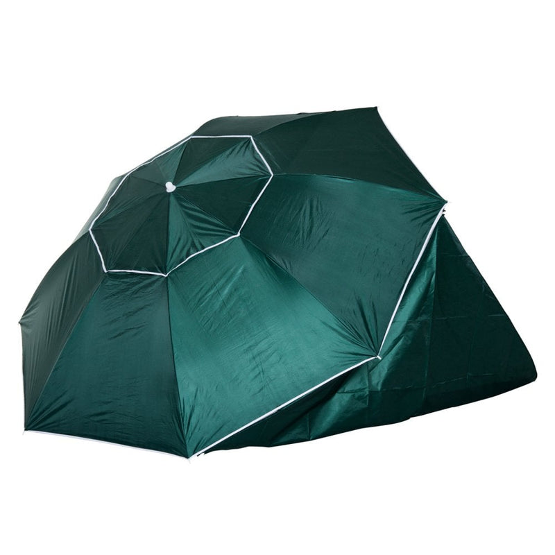 Outsunny  Beach Canopy Parasol with Side Panels  2 m- Green