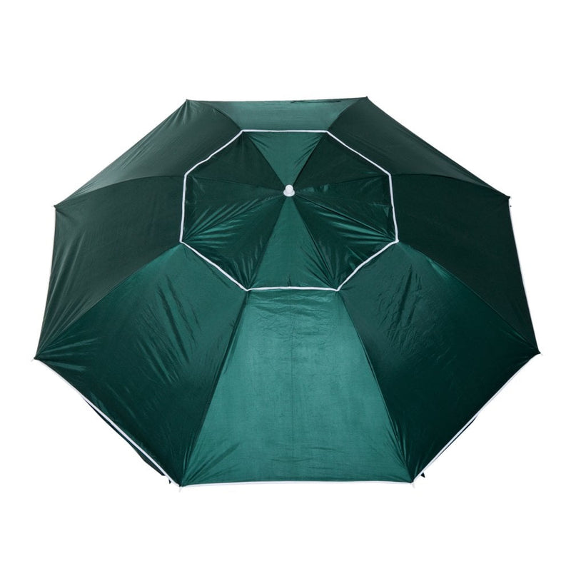 Outsunny  Beach Canopy Parasol with Side Panels  2 m- Green