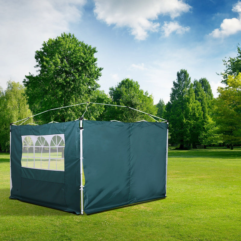 Outsunny 3m x 2m Gazebo Replacement Side Panels - Green