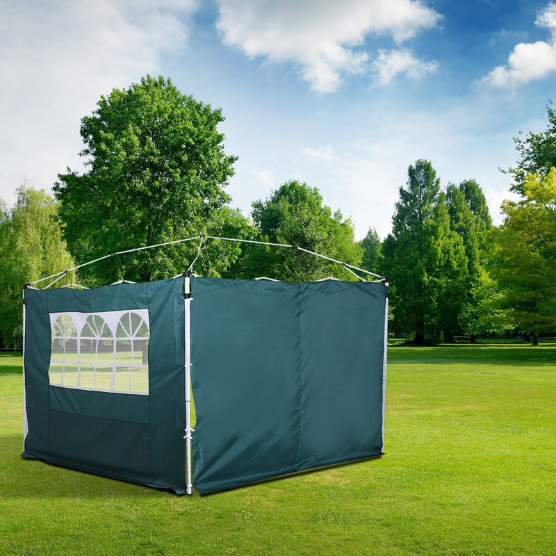 Outsunny 3m x 2m Gazebo Replacement Side Panels - Green