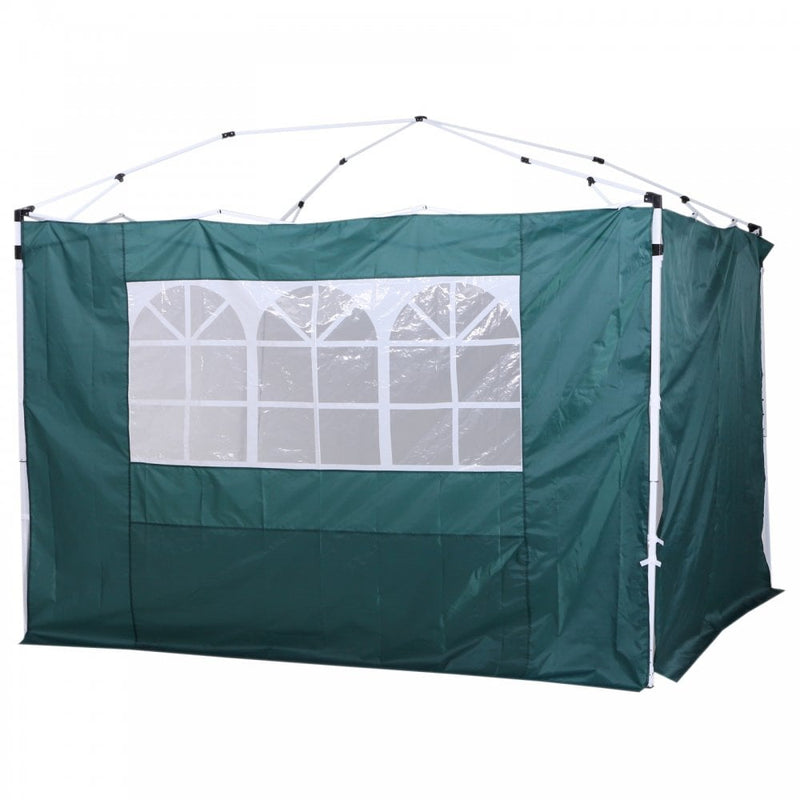 Outsunny 3m x 2m Gazebo Replacement Side Panels - Green