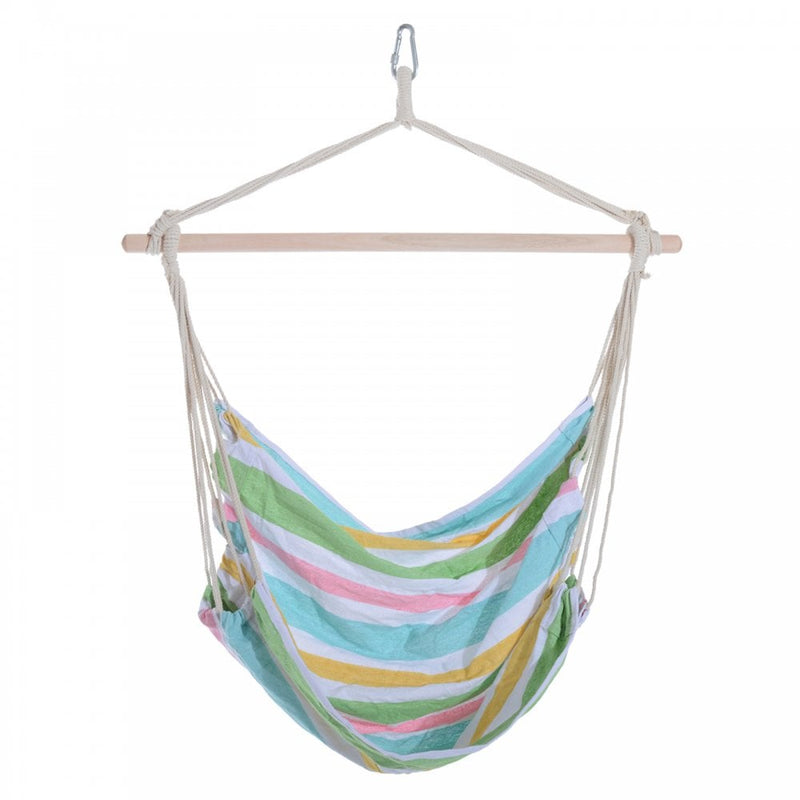 Outsunny  Hanging Cotton Hammock Swing Chair - Multi Colour