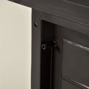 Double Door Garden Shed Cabinet - Beige