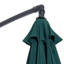 Oasis 3 m Garden Banana Hanging Parasol Umbrella - Green