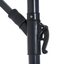 Oasis 3 m Garden Banana Hanging Parasol Umbrella - Green