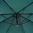Oasis 3 m Garden Banana Hanging Parasol Umbrella - Green
