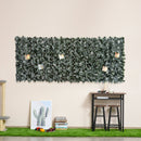 Outsunny Artificial Leaf Trellis - Dark Green 2.4m x 1m