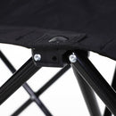 6 Seater Folding Camping Chair with Cooler Bag - Black