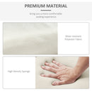 Set of 2 Non-Slip Sun Lounger Cushions - Beige