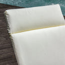 Set of 2 Non-Slip Sun Lounger Cushions - Beige