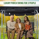 Outsunny-3 Seater Steel  Swing Bench - Black