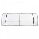 Outsunny PVC Greenhouse Tunnel Steel Frame Transparent 250x100x80cm