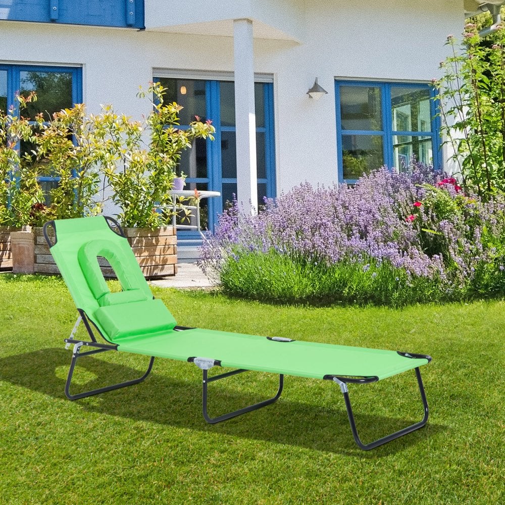 Green sun online lounger