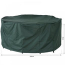 Outsunny  PVC Coated Round Furniture Cover- Green