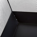 Outsunny Stove Garden Square Fire Pit Black